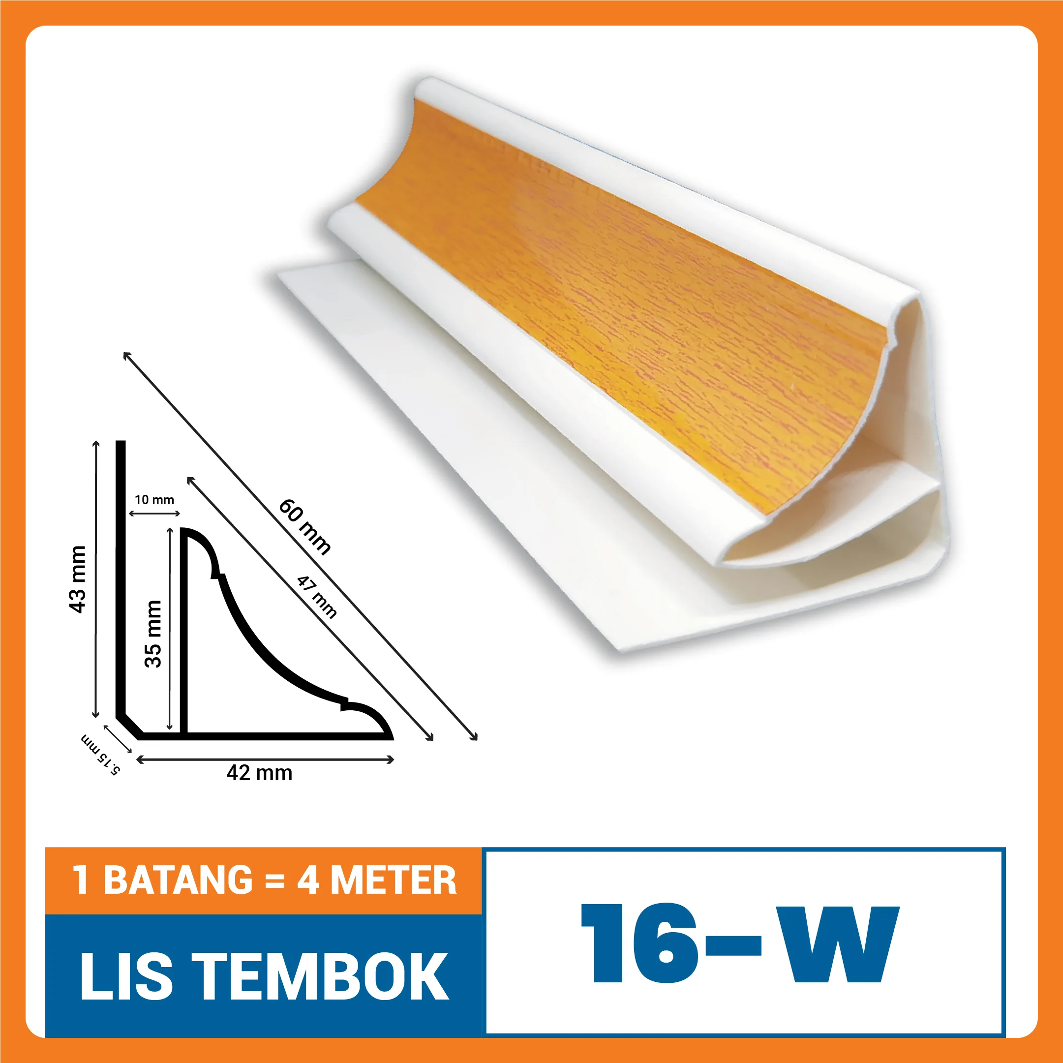 16 W -100